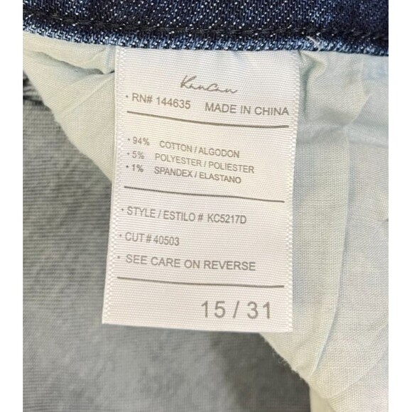 KanCan Jeans Women's 15 / 31 Juniors Slim Straight Stretch Blue Denim KC5217D - Picture 6 of 11